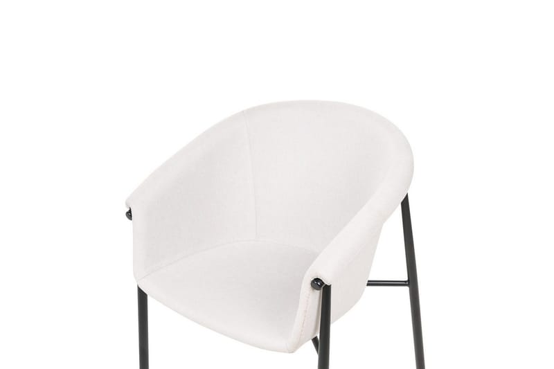 Set med 2 matstolar Ames - Beige, svart - Möbler - Stolar & fåtöljer - Matstol & köksstol