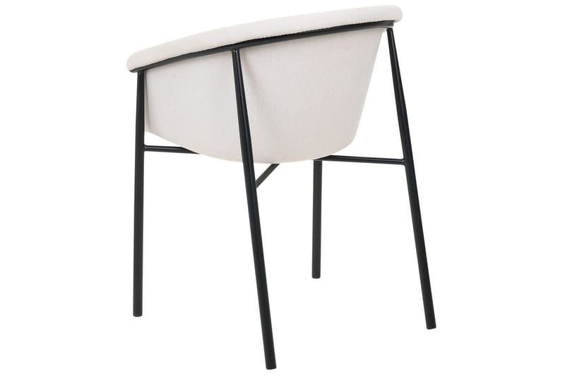 Set med 2 matstolar Ames - Beige, svart - Möbler - Stolar & fåtöljer - Matstol & köksstol