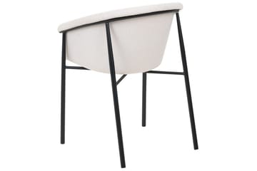 Set med 2 matstolar Ames - Beige, svart - Möbler - Stolar & fåtöljer - Matstol & köksstol