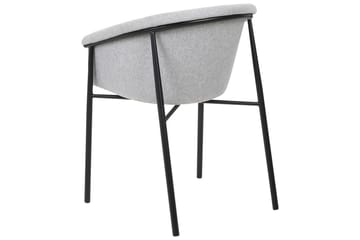 Set med 2 matstolar Ames - Grå, svart - Möbler - Stolar & fåtöljer - Matstol & köksstol