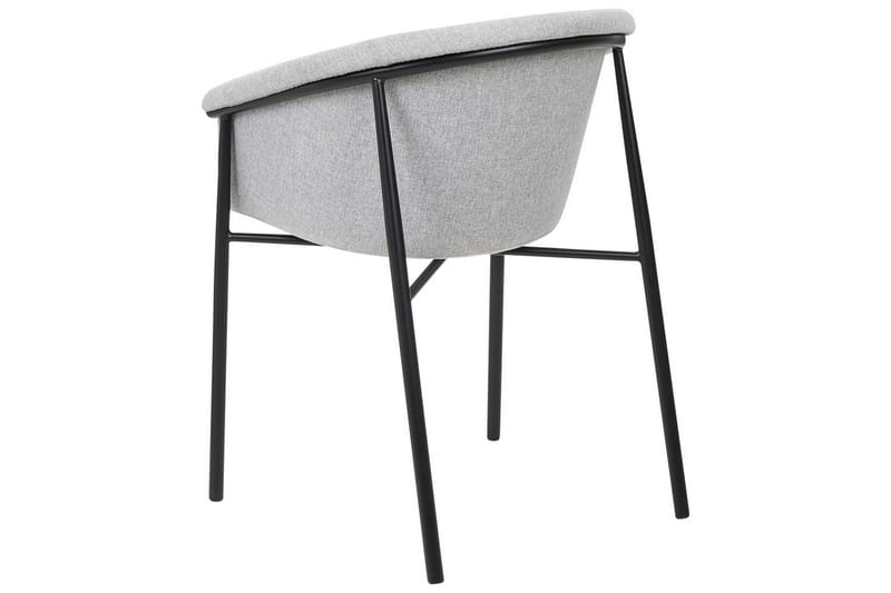 Set med 2 matstolar Ames - Grå, svart - Möbler - Stolar & fåtöljer - Matstol & köksstol
