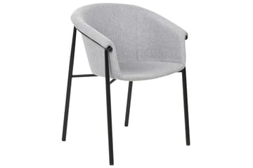 Set med 2 matstolar Ames - Grå, svart - Möbler - Stolar & fåtöljer - Matstol & köksstol