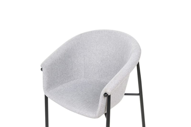Set med 2 matstolar Ames - Grå, svart - Möbler - Stolar & fåtöljer - Matstol & köksstol