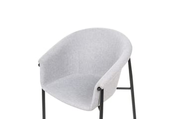 Set med 2 matstolar Ames - Grå, svart - Möbler - Stolar & fåtöljer - Matstol & köksstol
