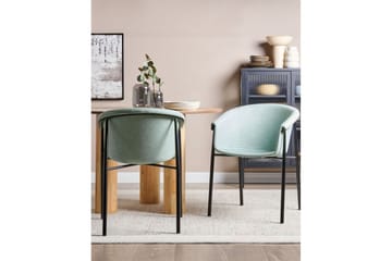 Set med 2 matstolar Ames - Grön, Svart - Möbler - Stolar & fåtöljer - Matstol & köksstol