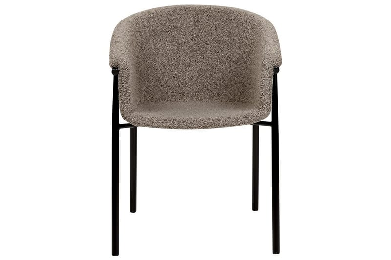Set med 2 matstolar Ames - Taupe, svart - Möbler - Stolar & fåtöljer - Matstol & köksstol