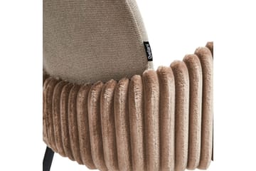 Set med 2 matstolar Amity - Beige, svart, brun - Möbler - Stolar & fåtöljer - Matstol & köksstol