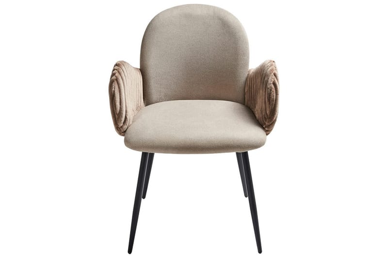 Set med 2 matstolar Amity - Beige, svart, brun - Möbler - Stolar & fåtöljer - Matstol & köksstol