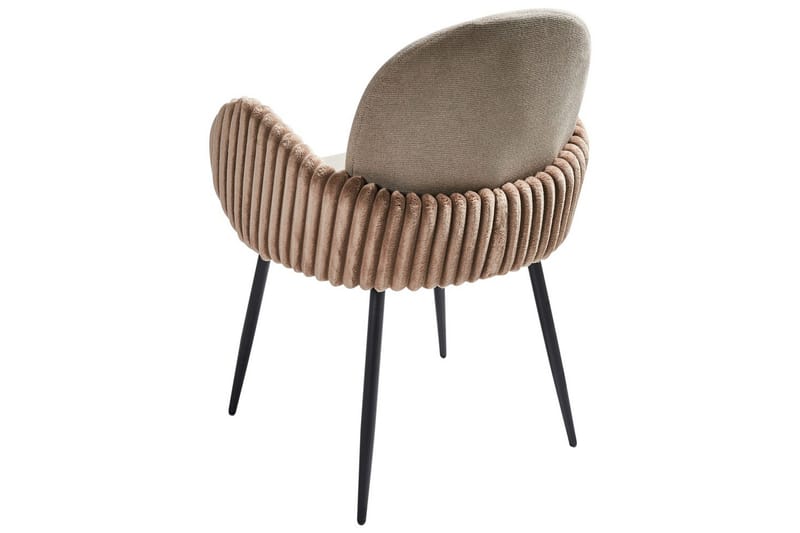 Set med 2 matstolar Amity - Beige, svart, brun - Möbler - Stolar & fåtöljer - Matstol & köksstol