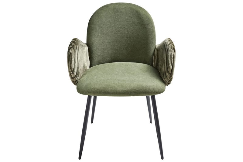 Set med 2 matstolar Amity - Grön, Svart - Möbler - Stolar & fåtöljer - Matstol & köksstol