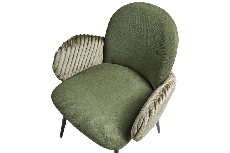 Set med 2 matstolar Amity - Grön, Svart - Möbler - Stolar & fåtöljer - Matstol & köksstol