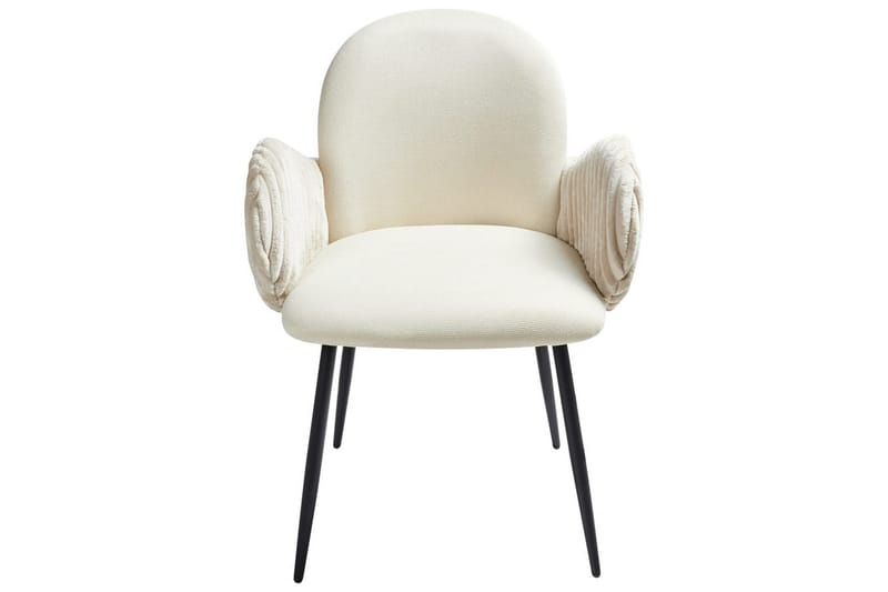 Set med 2 matstolar Amity - Ljusbeige, svart - Möbler - Stolar & fåtöljer - Matstol & köksstol