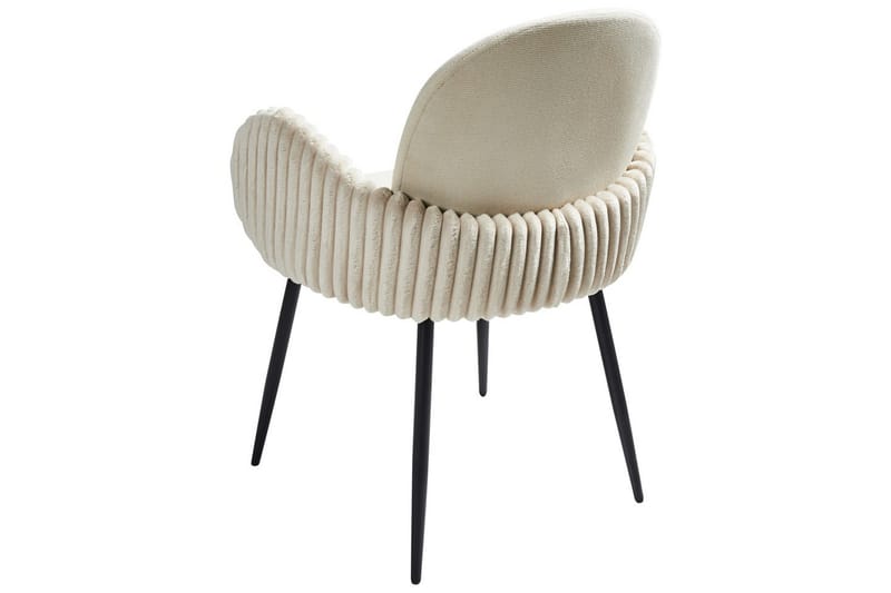 Set med 2 matstolar Amity - Ljusbeige, svart - Möbler - Stolar & fåtöljer - Matstol & köksstol