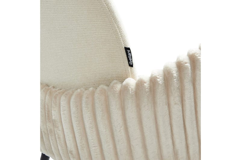 Set med 2 matstolar Amity - Ljusbeige, svart - Möbler - Stolar & fåtöljer - Matstol & köksstol