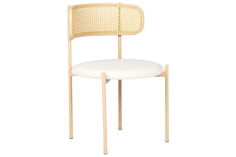 Set med 2 matstolar Andover - Ljus trä, beige - Möbler - Stolar & fåtöljer - Matstol & köksstol