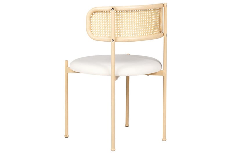 Set med 2 matstolar Andover - Ljus trä, beige - Möbler - Stolar & fåtöljer - Matstol & köksstol