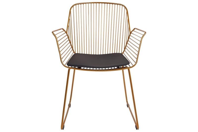 Set med 2 matstolar Appleton - Guld, svart - Möbler - Stolar & fåtöljer - Matstol & köksstol