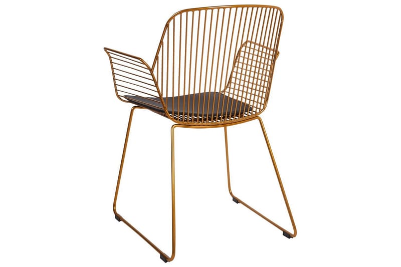 Set med 2 matstolar Appleton - Guld, svart - Möbler - Stolar & fåtöljer - Matstol & köksstol