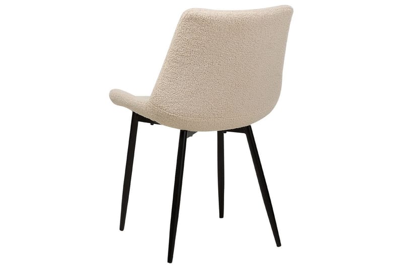 Set med 2 matstolar Avilla - Beige, svart - Möbler - Stolar & fåtöljer - Matstol & köksstol
