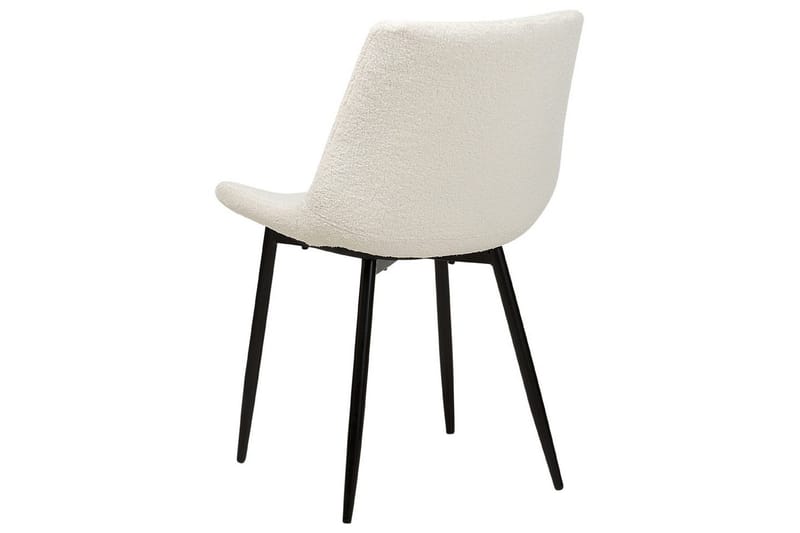 Set med 2 matstolar Avilla - Vit, Svart - Möbler - Stolar & fåtöljer - Matstol & köksstol