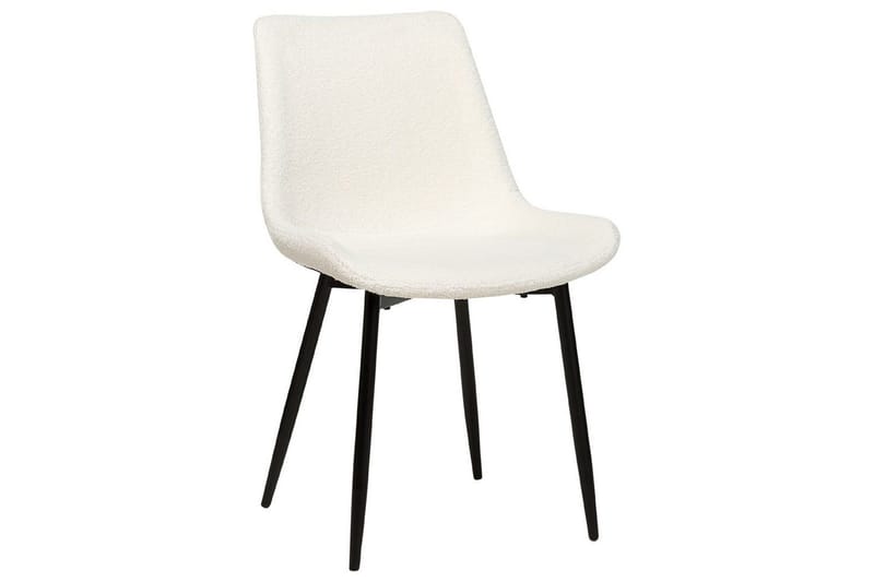 Set med 2 matstolar Avilla - Vit, Svart - Möbler - Stolar & fåtöljer - Matstol & köksstol