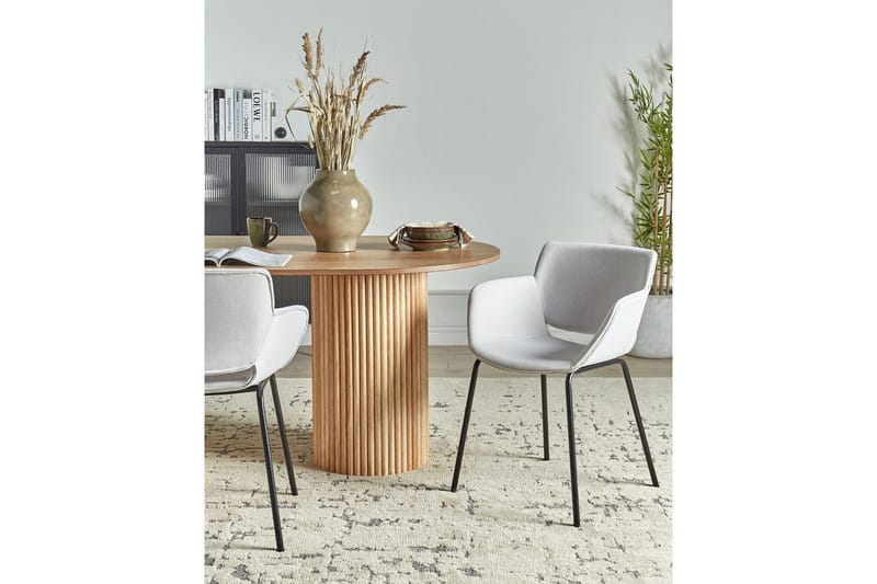 Set med 2 matstolar Axtel - Grå, svart - Möbler - Stolar & fåtöljer - Matstol & köksstol