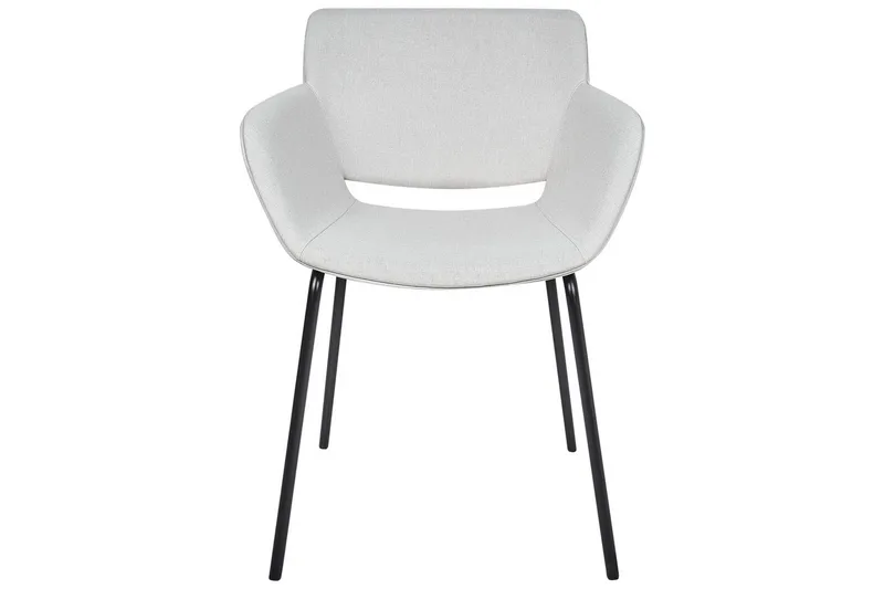 Set med 2 matstolar Axtel - Grå, svart - Möbler - Stolar & fåtöljer - Matstol & köksstol