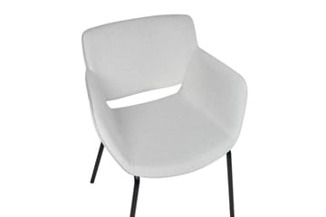 Set med 2 matstolar Axtel - Grå, svart - Möbler - Stolar & fåtöljer - Matstol & köksstol