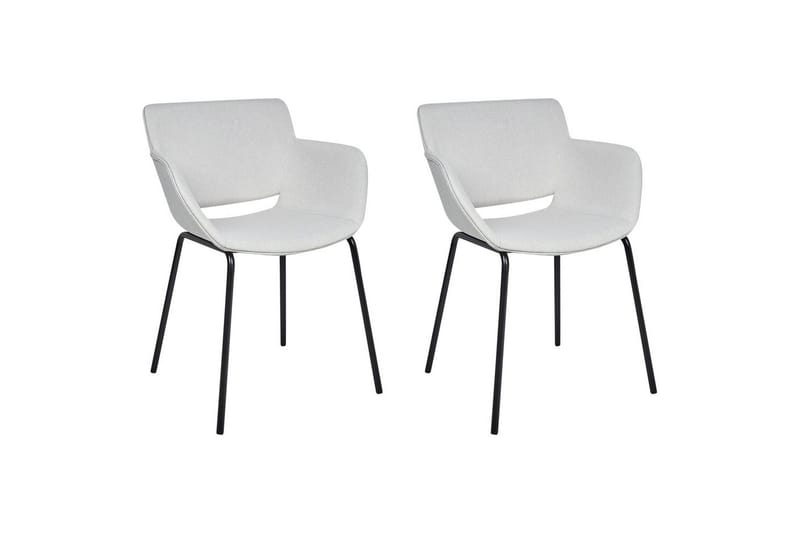 Set med 2 matstolar Axtel, Grå, svart
