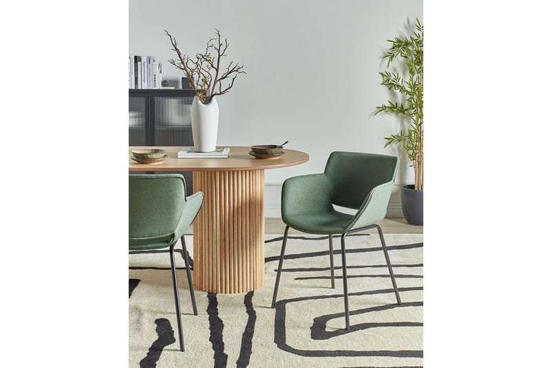 Set med 2 matstolar Axtel - Grön, Svart - Möbler - Stolar & fåtöljer - Matstol & köksstol