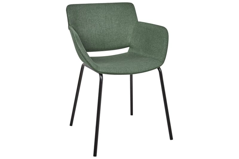 Set med 2 matstolar Axtel - Grön, Svart - Möbler - Stolar & fåtöljer - Matstol & köksstol