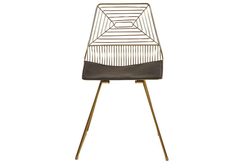 Set med 2 matstolar Beatty - Guld, svart - Möbler - Stolar & fåtöljer - Matstol & köksstol