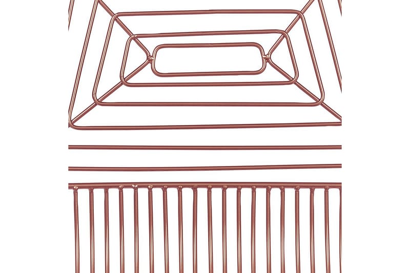 Set med 2 matstolar Beatty - Rosa guld, svart - Möbler - Stolar & fåtöljer - Matstol & köksstol