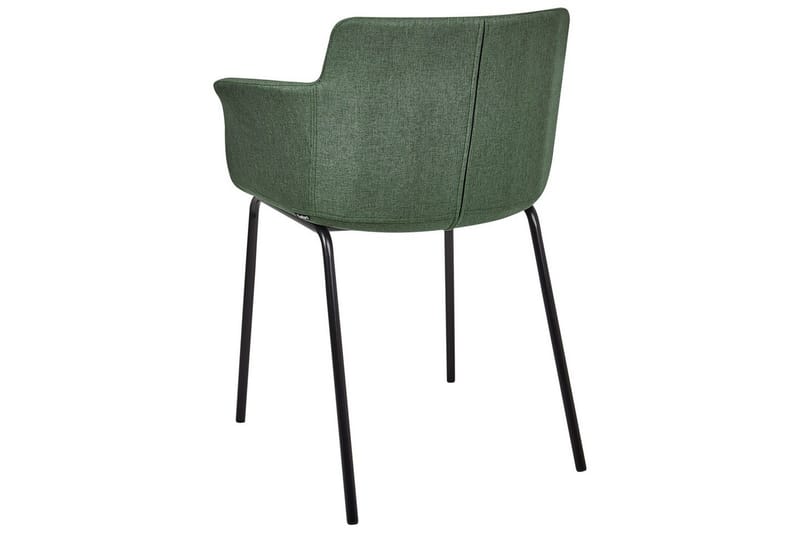 Set med 2 matstolar Belfield - Grön, Svart - Möbler - Stolar & fåtöljer - Matstol & köksstol