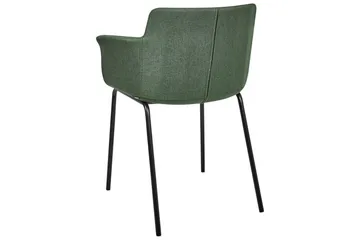 Set med 2 matstolar Belfield - Grön, Svart - Möbler - Stolar & fåtöljer - Matstol & köksstol