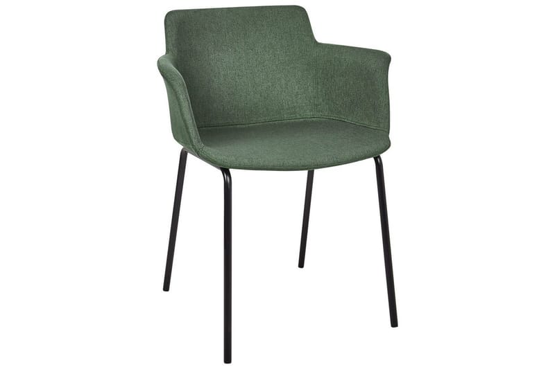 Set med 2 matstolar Belfield - Grön, Svart - Möbler - Stolar & fåtöljer - Matstol & köksstol