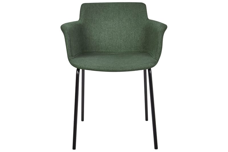 Set med 2 matstolar Belfield - Grön, Svart - Möbler - Stolar & fåtöljer - Matstol & köksstol
