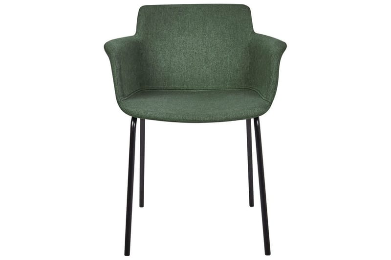 Set med 2 matstolar Belfield - Grön, Svart - Möbler - Stolar & fåtöljer - Matstol & köksstol