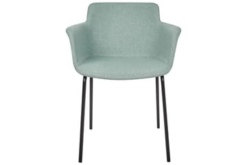 Set med 2 matstolar Belfield - Mintgrön, Svart - Möbler - Stolar & fåtöljer - Matstol & köksstol