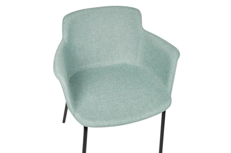 Set med 2 matstolar Belfield - Mintgrön, Svart - Möbler - Stolar & fåtöljer - Matstol & köksstol