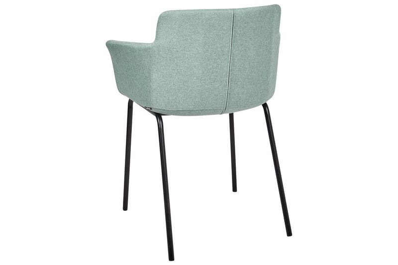 Set med 2 matstolar Belfield - Mintgrön, Svart - Möbler - Stolar & fåtöljer - Matstol & köksstol