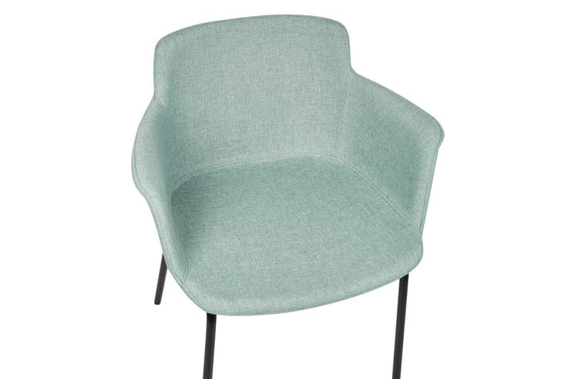 Set med 2 matstolar Belfield - Mintgrön, Svart - Möbler - Stolar & fåtöljer - Matstol & köksstol