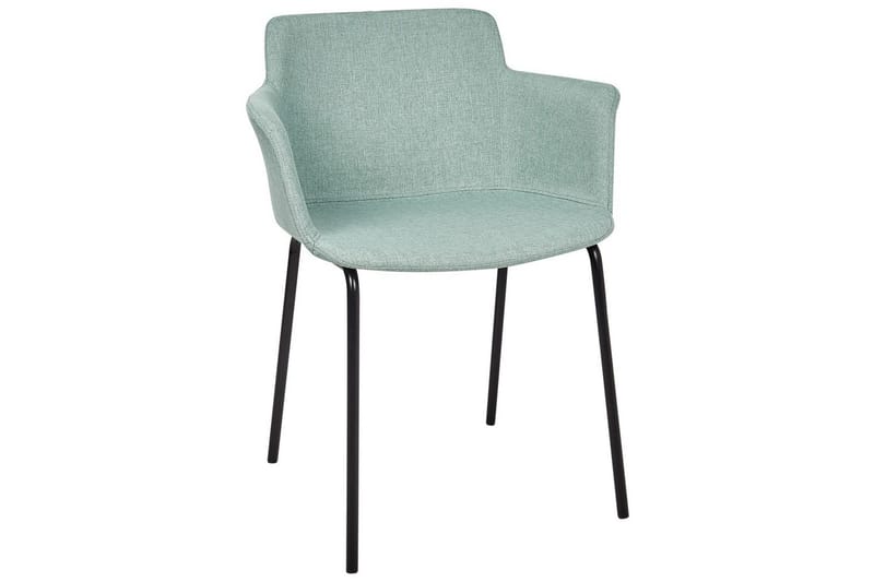 Set med 2 matstolar Belfield - Mintgrön, Svart - Möbler - Stolar & fåtöljer - Matstol & köksstol