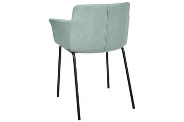 Set med 2 matstolar Belfield - Mintgrön, Svart - Möbler - Stolar & fåtöljer - Matstol & köksstol