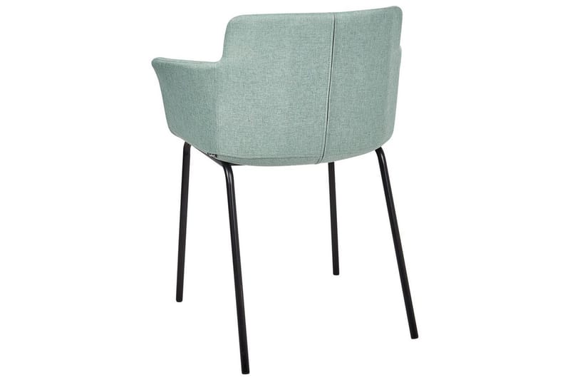 Set med 2 matstolar Belfield - Mintgrön, Svart - Möbler - Stolar & fåtöljer - Matstol & köksstol