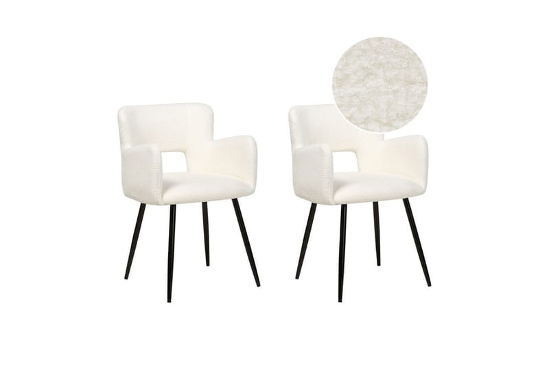 Set med 2 matstolar Bouclé Sanilac, undefined