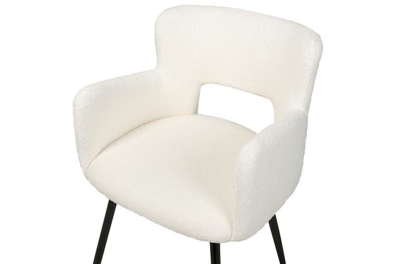 Set med 2 matstolar Bouclé Sanilac - Möbler - Stolar & fåtöljer - Matstol & köksstol