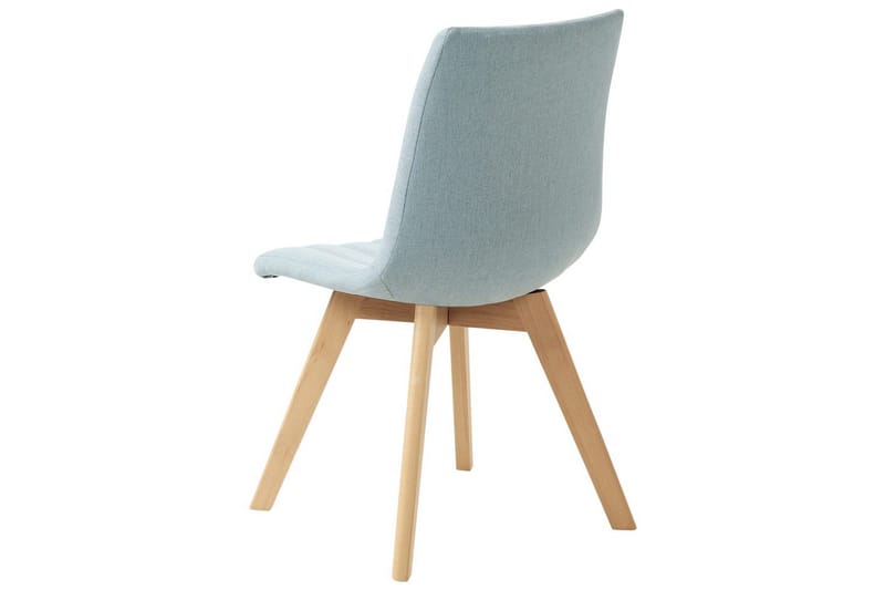 Set med 2 matstolar Calgary - Blått, ljust trä - Möbler - Stolar & fåtöljer - Matstol & köksstol