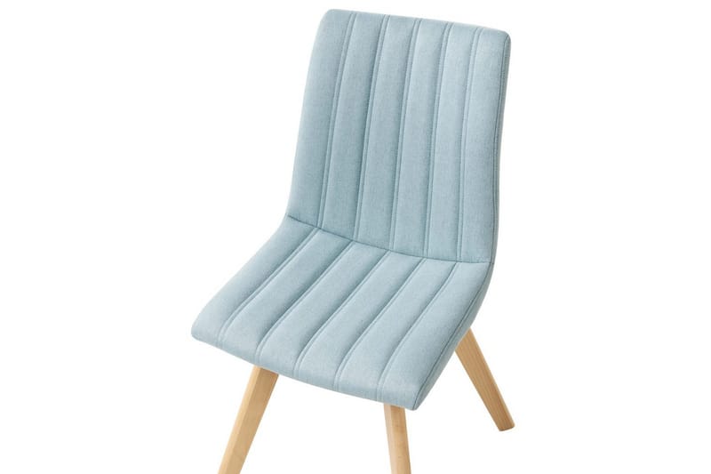 Set med 2 matstolar Calgary - Blått, ljust trä - Möbler - Stolar & fåtöljer - Matstol & köksstol