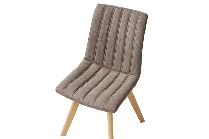 Set med 2 matstolar Calgary - Brunt, ljust trä - Möbler - Stolar & fåtöljer - Matstol & köksstol